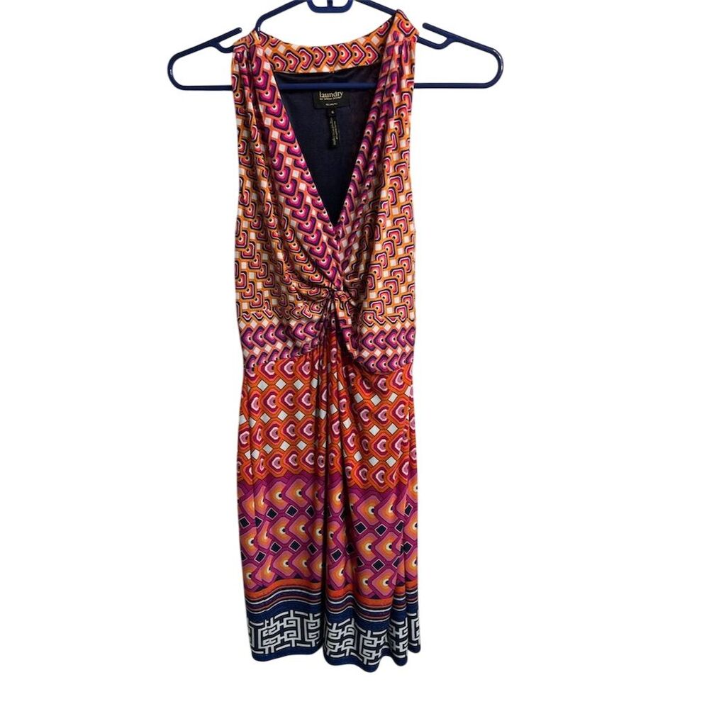 Laundry by Shelli Segal Women's Geometric Print Midi Dress Size 6